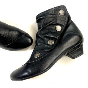 ERIC MICHAEL Leather Booties